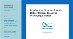 Desktop Screenshot of displayyourrosettes.com